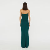 GETADME Low Cut Sexy Strapless Hollow Out Solid Ribbon Long Dresses Women Bodycon Fashion High Waist Slim Summer Club Vestidos