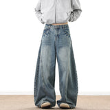 GETADME Wide Leg Denim Pants Male Loose Cowboy Mopping Trousers Baggy Men's Jeans Fashion Handsome Washed Streetwear Casual