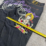 GETADME Baggy Wide Leg Y2K 2000s Loose Jeans Embroidered Buddha Casual Denim Pants Harajuku High Waist Straight Jeans Y2k Women Clothing