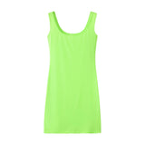 GETADME 2025 Summer New Women's Solid Color Strap Casual Dress