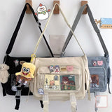Getadme Waterproof Nylon Crossbody Bags for Women Shoulder Bags Youth Fashion Ladies Handbag Messenger Bag Teenagers Girls School Bags