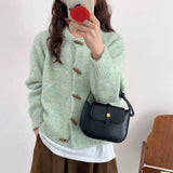 GETADME Autumn Winter Cardigan Sweater Women Knitted Coats Fashion Female Long Sleeve Solid Casual Knitwear Jackets Knit Cardigans Tops