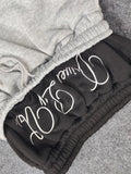 GETADME European and American Embroidered Street Couple Double Head Double Waist Pants Personalized Printed Pattern Pants
