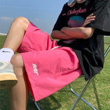 GETADME Y2k Men's Shorts Man Fluorescent Green Beach Pants Summer New Loose Quick-Dry Cotton Sports Gym Cargo Shorts Hip Hop Streetwear