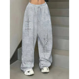 GETADME Ladies' New Street Dance Trendy Brand Sports Pants Autumn and Winter New Neutral Sports Casual Sports Pants