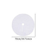 GETADME Christmas Tree Decoration,78/90/122cm White Plush Christmas Tree Skirt,Xmas Tree Base Mat,Christmas Home Decoration 2025