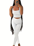GETADME Yoga Wear Apparel Casual 2 Piece Summer Shorts Set For Women Sleeve Top Elastic Leggings Outfits
