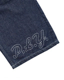 GETADME Y2k Hip Hop Vintage Loose Jorts Harajuku Streetwear Summer  Punk Rock Letter Embroidery Fashion Denim Shorts Men Clothing