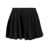 GETADME Sexy Mini Skirt Women New Summer Black Fashion Zipper Partywear Casual Slim Pleated Skirt Elegant Versatile Sexy Female Skirt