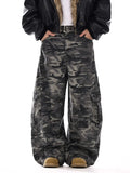 GETADME Camo Men's Baggy Jeans American Style Y2K Denim Pants Wide Leg Office-to-Street Trousers Outdoor Streetwear Hip-Hop Pants