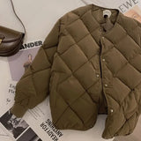Getadme - Veste matelassée courte vintage pour femme, style rétro chic et élégant, chaude et légère, d'hiver, d'inspiration coréenne.