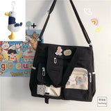 GETADME Nylon Waterproof Canvas Women Handbags Shoulder Bag Japanese Ladies Messenger Bag Student School Crossbody Bags for Girl Satchel