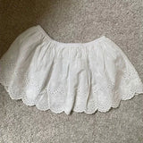 GETADME Women Y2K Korean Lace Mini Layered Skirt Streetwear Lace Up Ruffles Harajuku High Waist Pleated A-Line Short Jupe Skirts Clothes