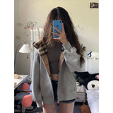 GETADME American Vintage Plaid Hooded Sweatshirt Cardigan Women's Oversize Idle Style Jacket 2025 Spring Autumn New Arrival Sleeveless