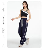 GETADME Sports Trousers Women Summer Cool Windproof Outdoor Mountaineering Loose Casual Wide-leg Pants Quick-drying Sun Protection Pants