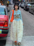 GETADME Gagarich 2025 Korean Skirts Chic Spring French Gentle High Waist Versatile Splicing Mesh Puff Cake Half Body Skirts Women