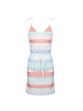GETADME Sleeveless Dress for Women Clothing 2025 Summer Vacation Pullover Beach Sundress Female Korean Fashion Slim Sexy Short Dresse M