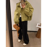 GETADME New 2025 Hooded Jacket Short Style Casual Windbreaker Versatile Loose Outerwear for Small Figures Spring Season Fashion