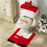 GETADME New Cute Christmas Toilet Seat Covers Creative Santa Claus Bathroom Mat Xmas Supplies for Home New Year Navidad Gift Decor 2025
