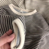 GETADME Children's Sweatshirt For Boys Girls Top Clothes Spring Autumn Cotton Long Sleeve T-Shirt Kids Casual Striped Tops Clothes1-8T