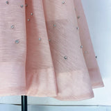 GETADME 4색 쇼 부스 하이데프 드레스 디자인 감성 헤비듀티 스터드 롱 슬리브 버튼 롱 드레스 플러스 탱크탑