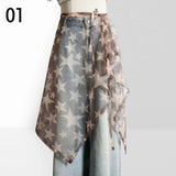 GETADME 190cm Summer Bohemian Hottie Jazz Belt Mesh Breathable Beach Outer Wear Multifunctional Waist scarf Accessories