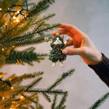 GETADME Christmas Cat Pendant Halloween Cartoon Animal Christmas 2D Acrylic Xmas Tree Ornaments 2025 New Year Home Decor