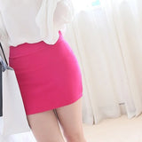 GETADME New Micro Mini Skirts 2025 Summer Sexy Girls Skirts Casual Package Hip Short Skirts Women Tight Office Party Female Red Black