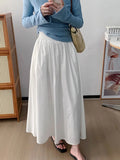GETADME Elastic waist slim pants skirt summer and autumn leisure loose long skirt women's clothing