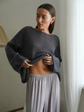 GETADME Wolfeel Women Oversized Sweater Summer Autumn Casual Fashion Loose Women Pullovers Chic White Jumper Sueter Mujer pull femme