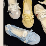 GETADME Women Shoes loafers Sneakers Casual Flats Canvas Shoes Lace Up Summer Trend Dress Zapatos Mujer Breathable Shallow Ladies Shoes