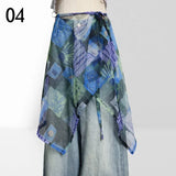 GETADME 190cm Summer Bohemian Hottie Jazz Belt Mesh Breathable Beach Outer Wear Multifunctional Waist scarf Accessories