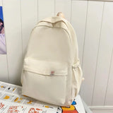 GETADME New Waterproof Nylon Women Backpack Female Travel Bag Backpacks Schoolbag for Teenage Girls Solid Color Bookbag Mochila Bookbag