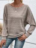 GETADME Autumn/Winter New Comfortable Casual Solid Color Sweaters Long Sleeve Round Collar Splicing Head Pullover 2025 Loose Female Tops