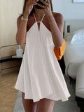 GETADME Sexy Party Off Shoulder Dresses 2025 Women's Elegant Sleeveless Hollow Out Beach Dress Backless High Street Lady Summer Vestidos