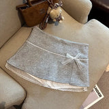 GETADME 스위트 레이스 패치워크 여성 스커트 여름 일본식 카와이 리본 미니 스커트 패션 로우 웨이스트 프레피 슬릿 A라인 스커트 신상품