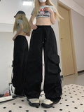 Getadme-Pink Streetwear Cargo Pants Women Loose Harajuku Y2K Straight Trousers American Retro Hip Hop Casual Bf Wide Leg Pants New