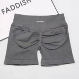 GETADME DFYNE 여름 신상품 하이바운스 고품질 피트니스 반바지 레깅스 셰이프 여성용 요가 바지 사이클링 바지 필라테스 피트니스 바지