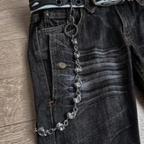 GETADME Y2K Micro La Retro Wide Jeans 2006 Leg Pants New High Waist Harajuku Loose Embroidered Women Jeans with Rock Punk Style