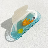 GETADME Creative Funny Acetate Sunflower Star Snail Hair Clip Claw For Women Medieval Sun Female Shark Hairpin Hair Accessories Tool