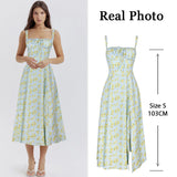 GETADME Summer Casual Midi Holiday Dress Elegant Black Drawstring Lace Up Dress Party Sexy Orange Split Women Dress 2025 New Arrivals