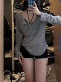 GETADME Sexy Pullovers Women T-shirts Casual Tops Long Sleeve Basic Clothes Autumn All-match Simple Tee Shirt Slim Gentle Seductive