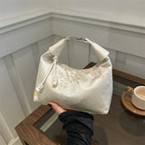 GETADME New Chinese Style Fine Embroidery Ladies Handbags 2025 Summer Fashion Shoulder Bag Crossbody Daily Party Tote Handbag For Women