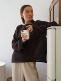 GETADME Wolfeel Women Oversized Sweater Summer Autumn Casual Fashion Loose Women Pullovers Chic White Jumper Sueter Mujer pull femme