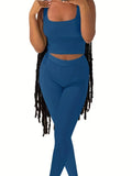 GETADME Yoga Wear Apparel Casual 2 Piece Summer Shorts Set For Women Sleeve Top Elastic Leggings Outfits