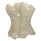 GETADME Lace double-layer corset palace style ins-inspired print body-shaping garment multi-colored sexy slim-fitting