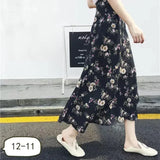 GETADME 11 Colors Women's Summer High Waisted Lace-Up Sexy Wrap Midi Skirt Korean Trendy Beach Elastic Waist Solid All-Match Skirt