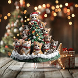 GETADME Acrylic Baby Cat Christmas decorations, kiiten ornaments, car mirrors, key chains, home decorations, holiday party