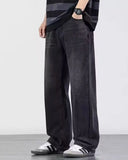GETADME Men's Denim Pants Vintage Washing Wide Leg Loose Jeans Casual Straight American Style  Street Men Trousers Four Seasons New 2026