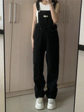 Getadme  Denim Jumpsuit Women Loose Vintage Preppy Style Overalls Female Fashion Streetwear Chic Girls Popular Harajuku
